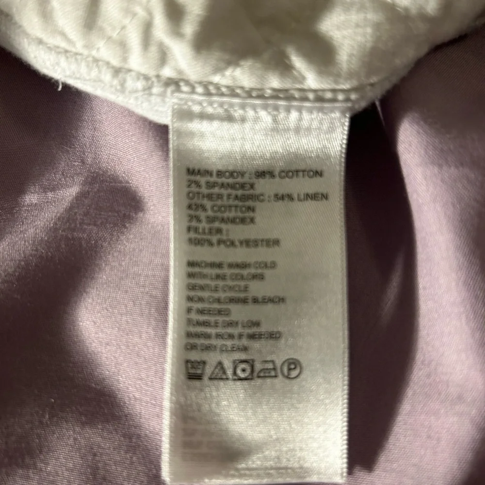 Tommy Bahama Women's Half Zip Sweatshirt - White XL - Picture 4 of 10